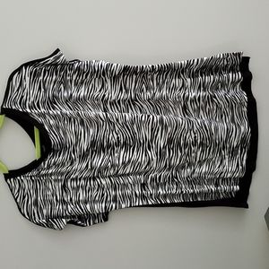 Ellen Tracy zebra top